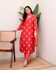 Floral printed kurta pant set women traditional ethnic buy online Resshaa Jaipur collection